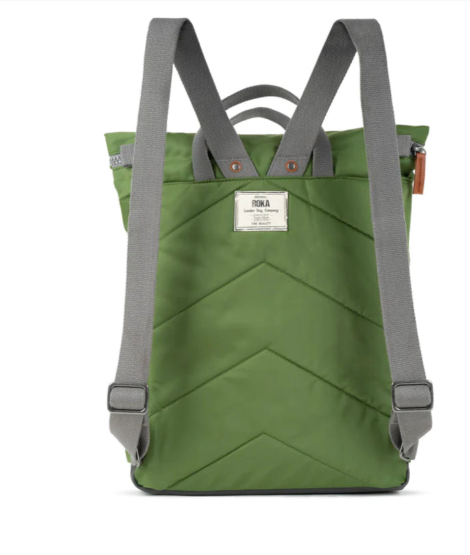 Roka Canfield Medium Backpack- avocado recycled nylon
