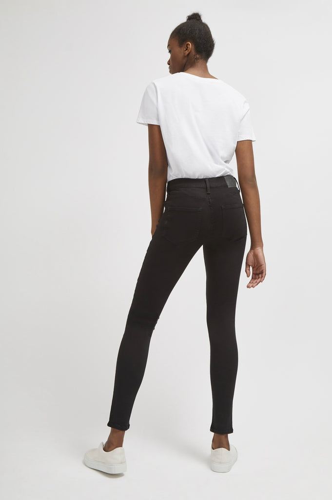 French Connection Soft Stretch Skinny High Rise Jeans -Black