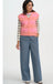 Sugarhill Brighton Amber Knit Vest- Peach/Pink Pastel Stripe