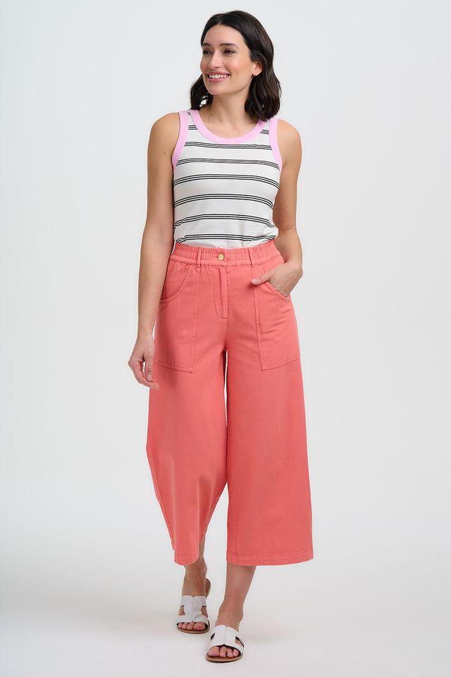 Sugarhill Brighton Charlene Cropped Trousers- Coral