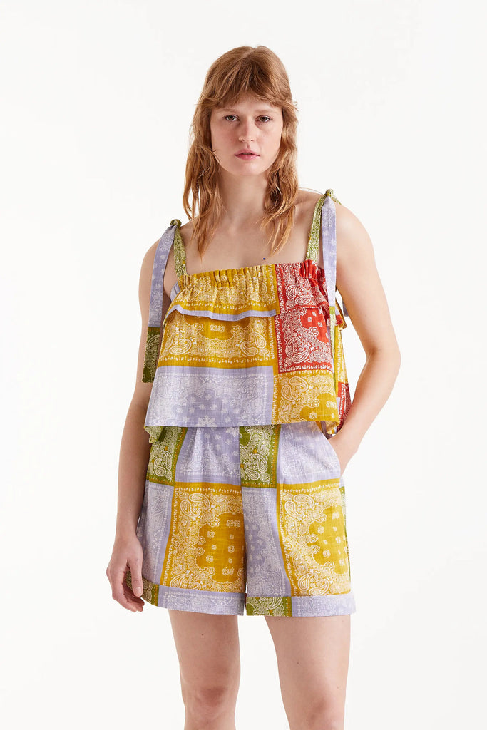 Compania Fantastica Pastel Printed Top