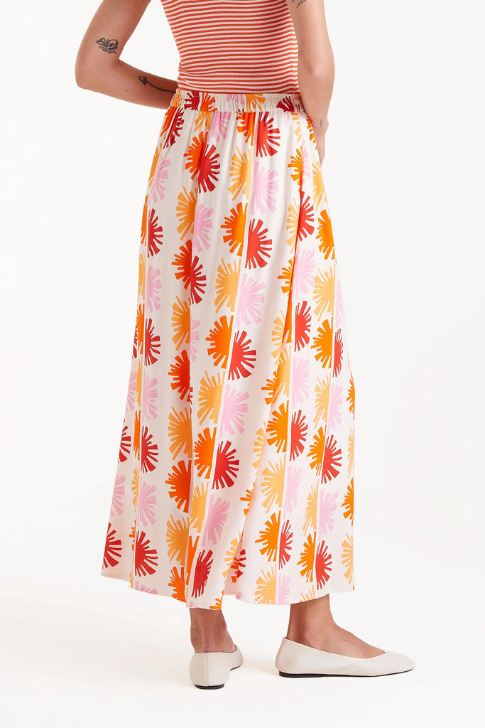 Compania Fantastica Solei Print Midi Skirt