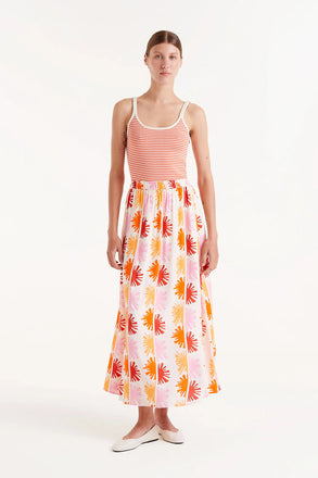 Compania Fantastica Solei Print Midi Skirt