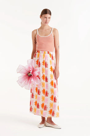 Compania Fantastica Solei Print Midi Skirt