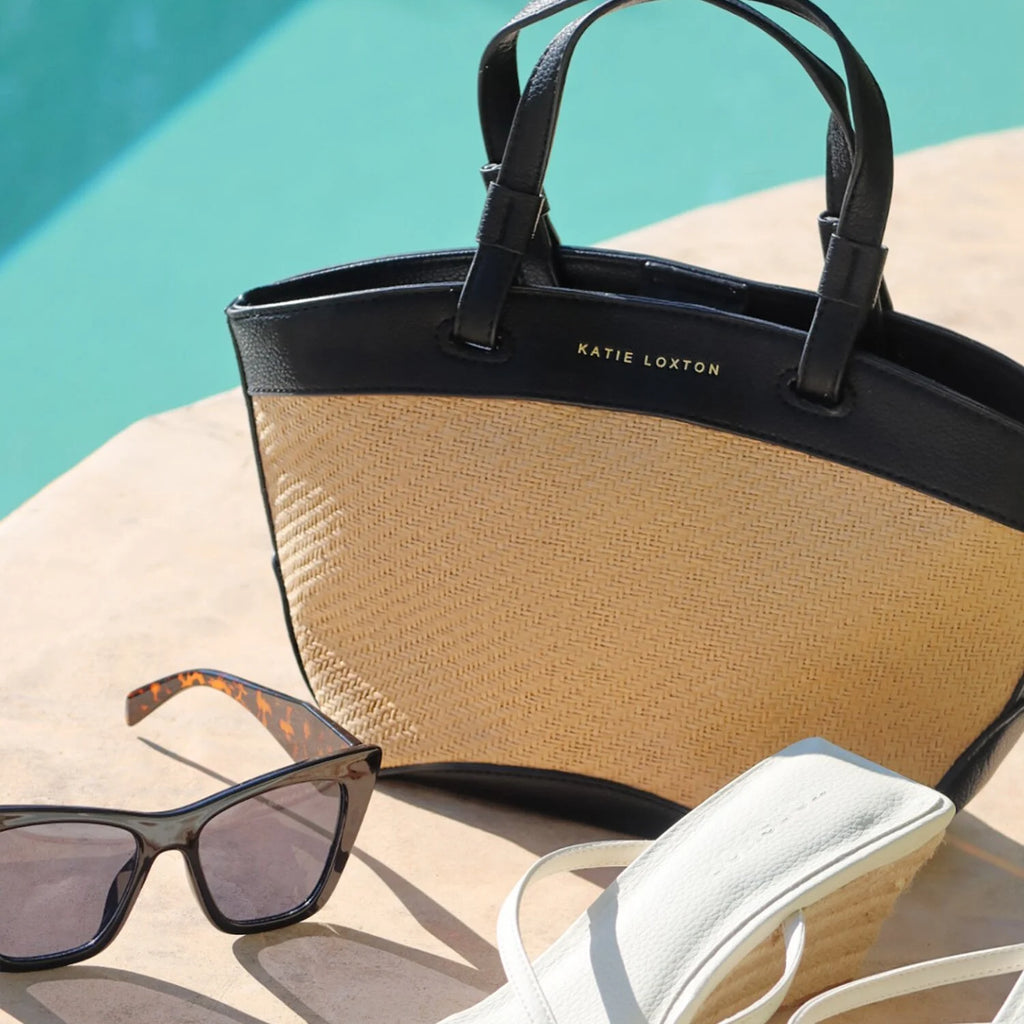 Katie Loxton Riviera Raffia Mini Tote Bag