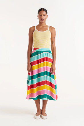 Compania Fantastica Striped Colour Wave Skirt