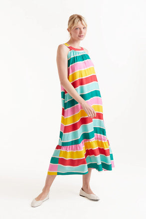 Compania Fantastica Striped Colour Wave Dress