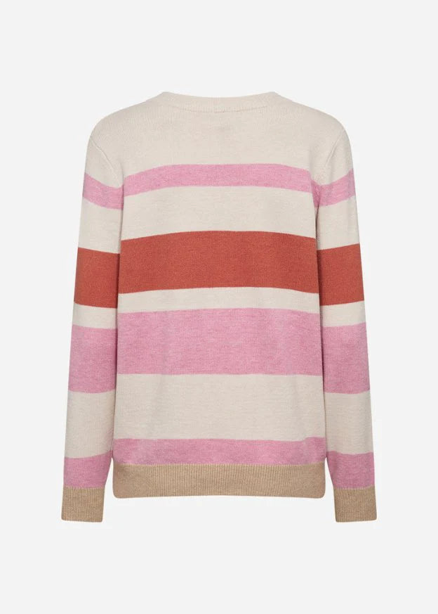Soya Concept Kanita Stripe Pullover Light Pink