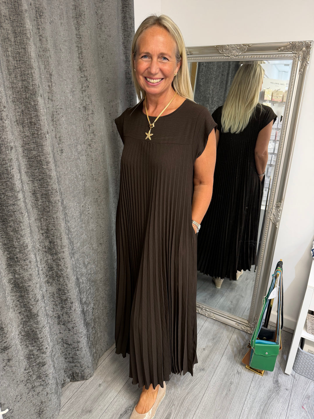 Pleated Maxi Dresses