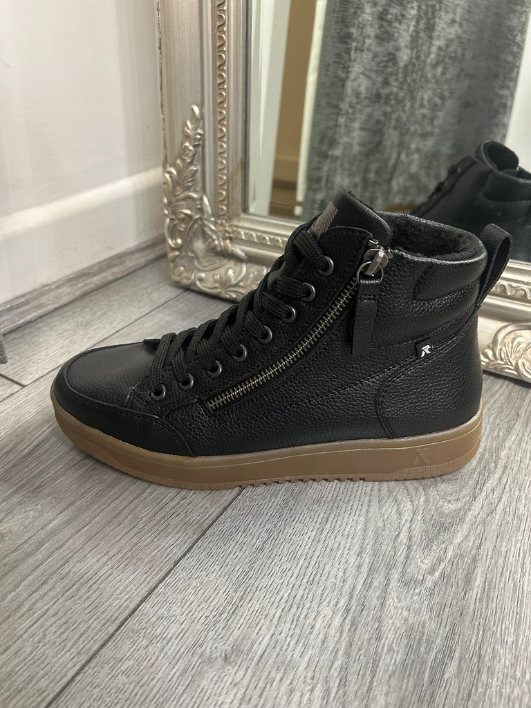 Rieker W1971-80 Black Zip Boots
