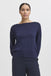 B.Young Mobbe Boatneck Jumper- Evening Blue