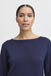 B.Young Mobbe Boatneck Jumper- Evening Blue