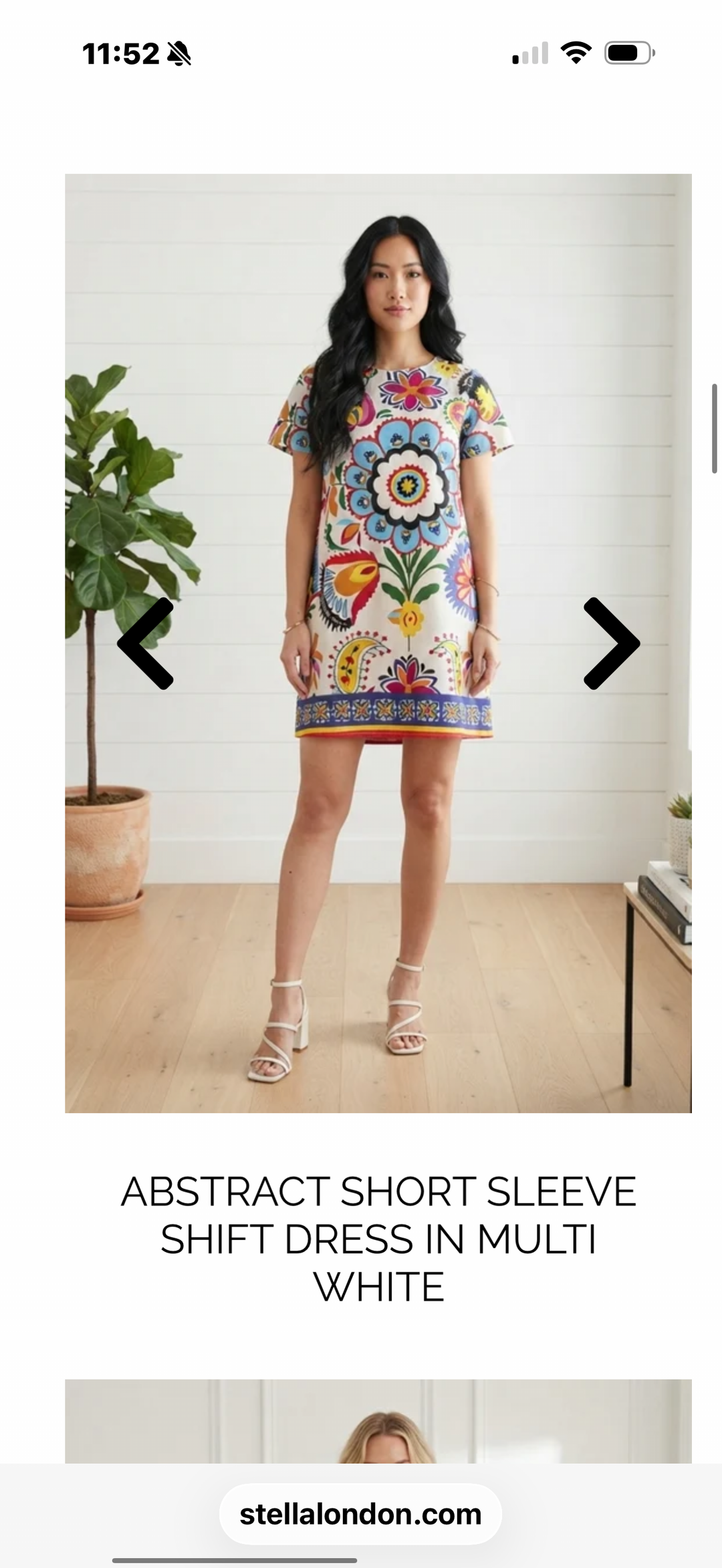 Stella London Abstract Floral  Print Shift Dress