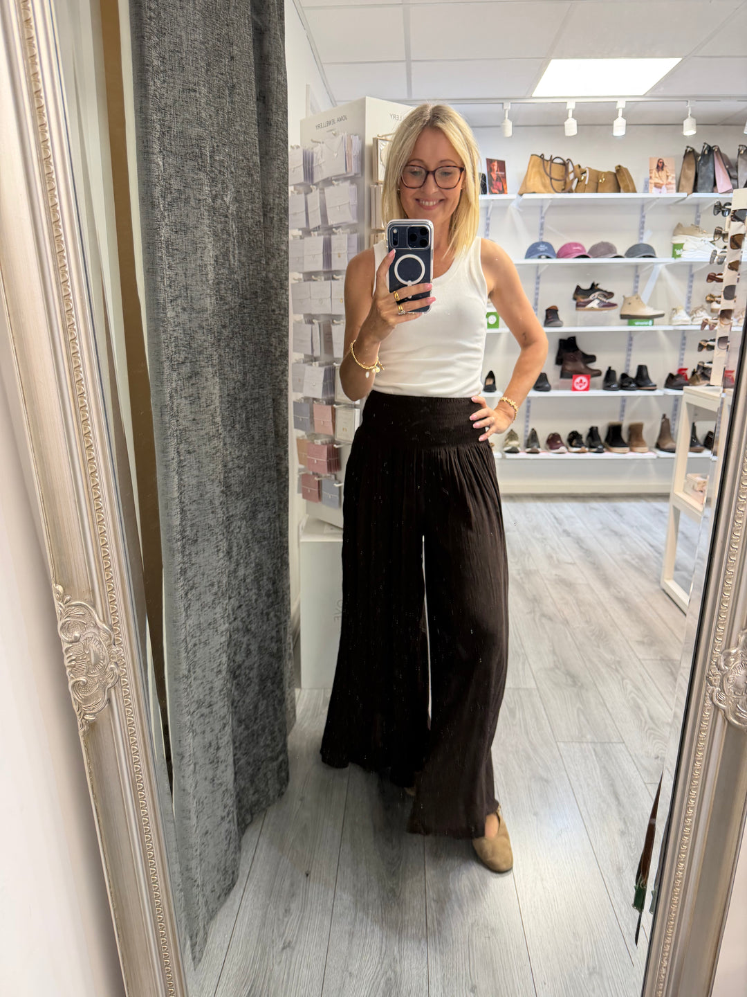 Stella Palazzo trousers - Brown