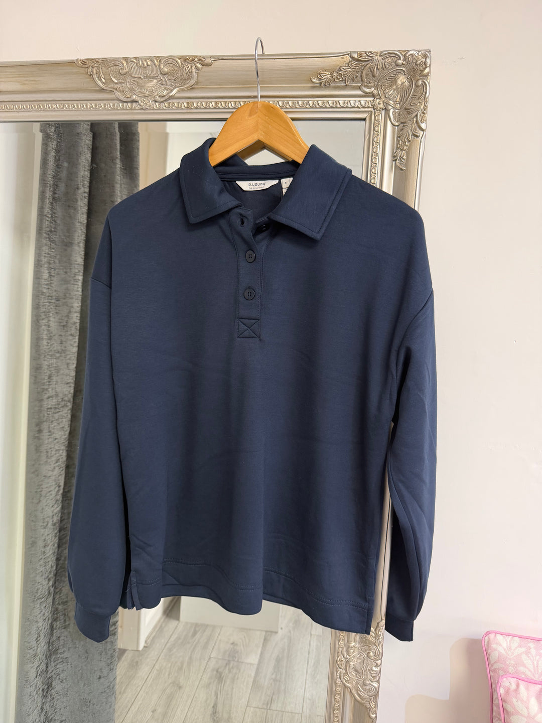 B.Young Pusti Polo Sweatshirt - Navy