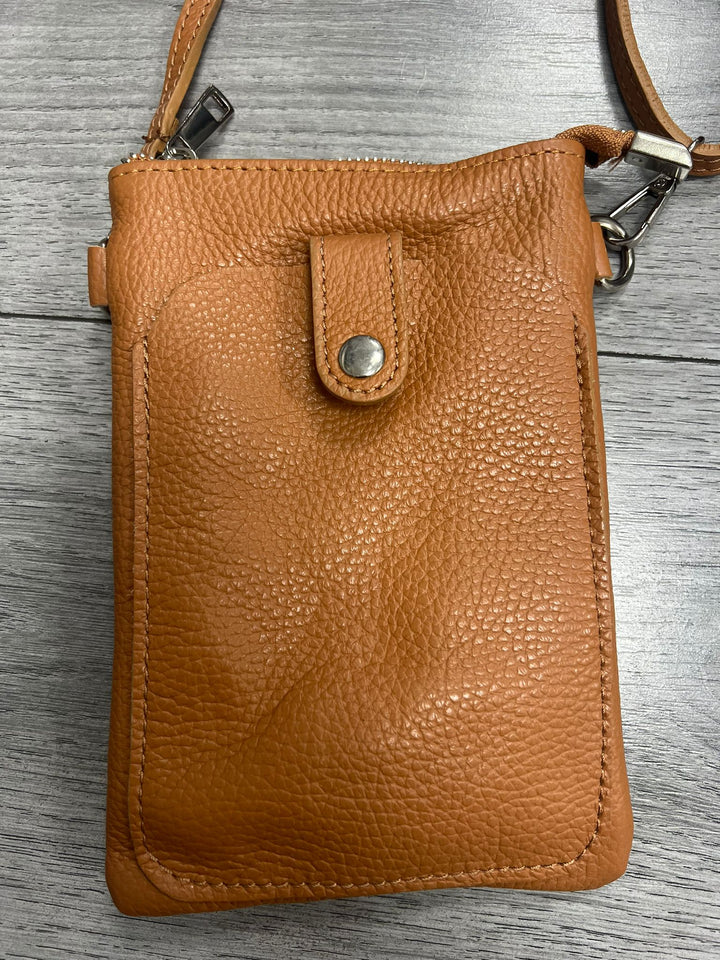 Italian large zip top phone bag