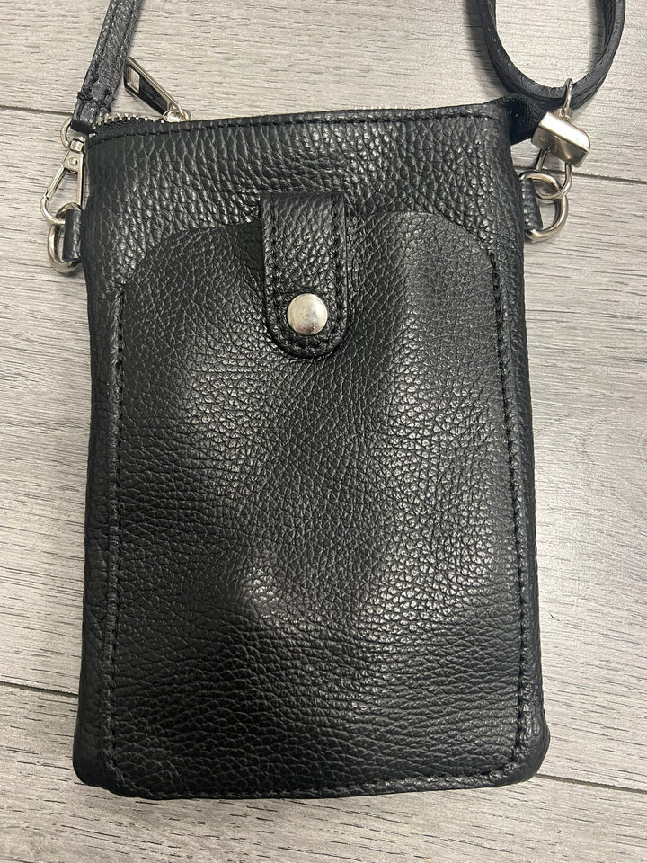 Italian large zip top phone bag