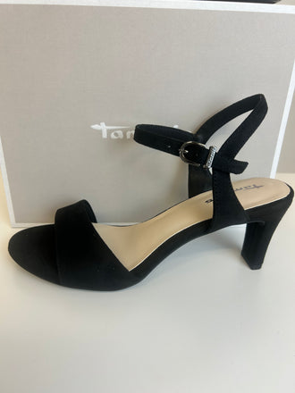 Tamaris Heeled Sandal- Black