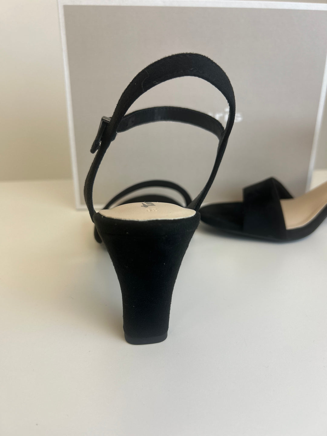 Tamaris Heeled Sandal- Black
