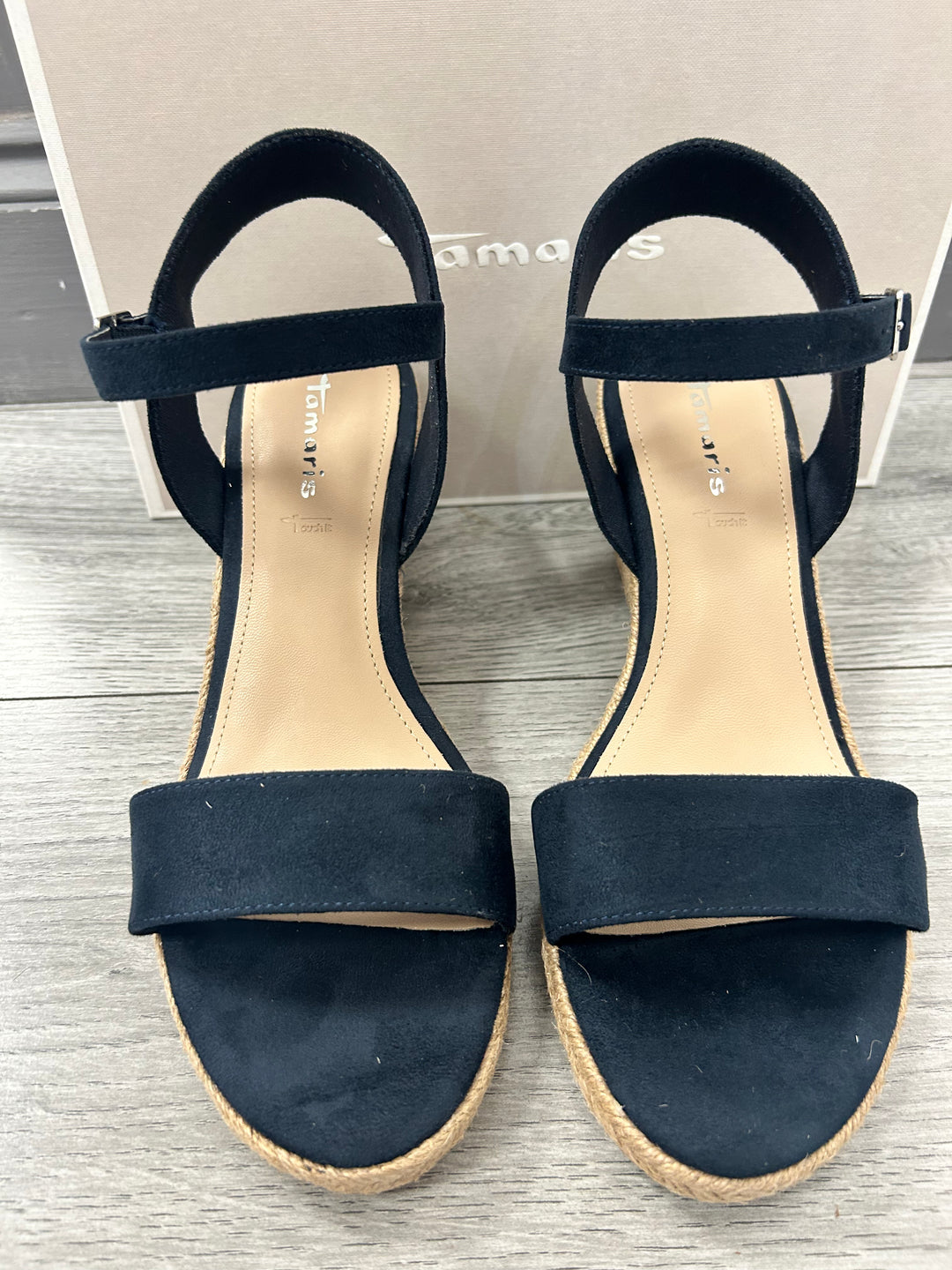 Tamaris Wedge Sandal- Navy