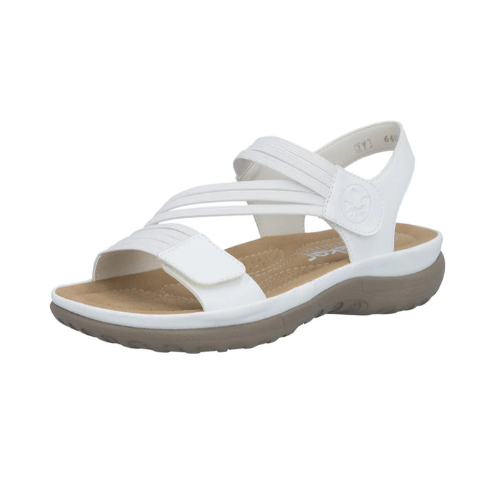Rieker Walking Sandal- White 64870-81