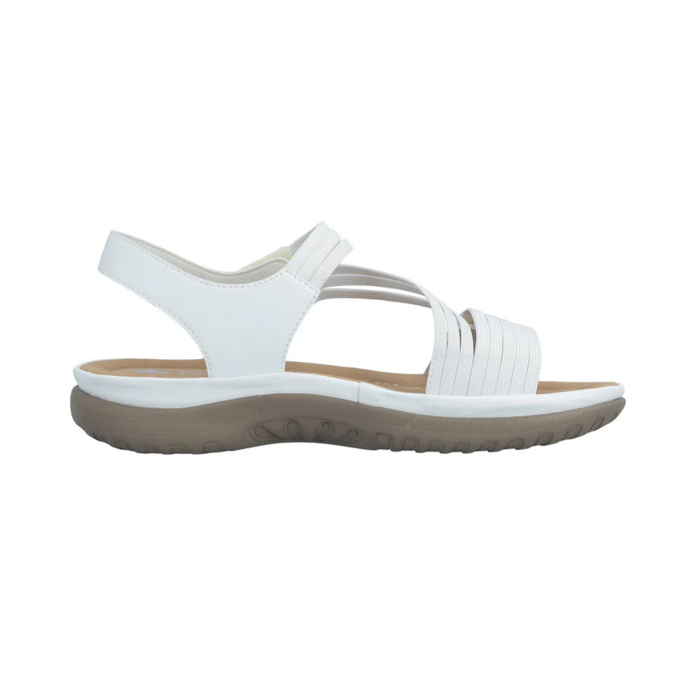 Rieker Walking Sandal- White 64870-81