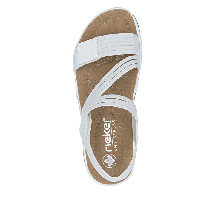 Rieker Walking Sandal- White 64870-81