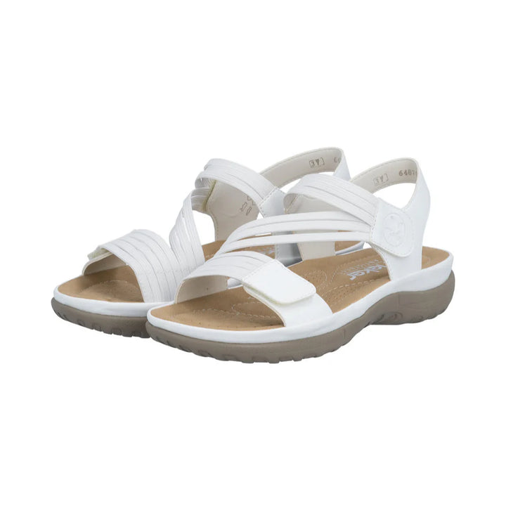 Rieker Walking Sandal- White 64870-81