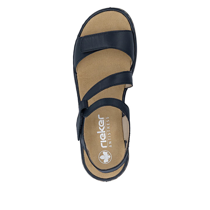 Rieker Loop and Hook Sandal - Blue 659C7-16