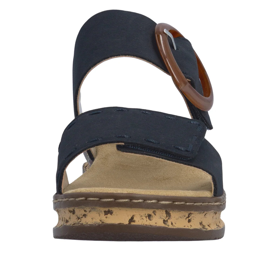 Rieker Wedge Sandal Blue -62950-14