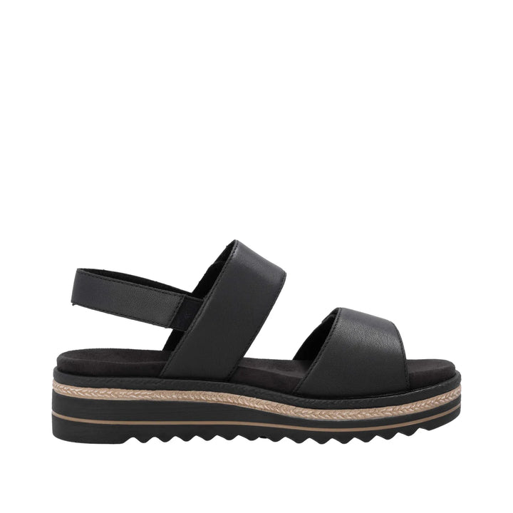 Remonte Wedge Sandal - Black D0Q59-00