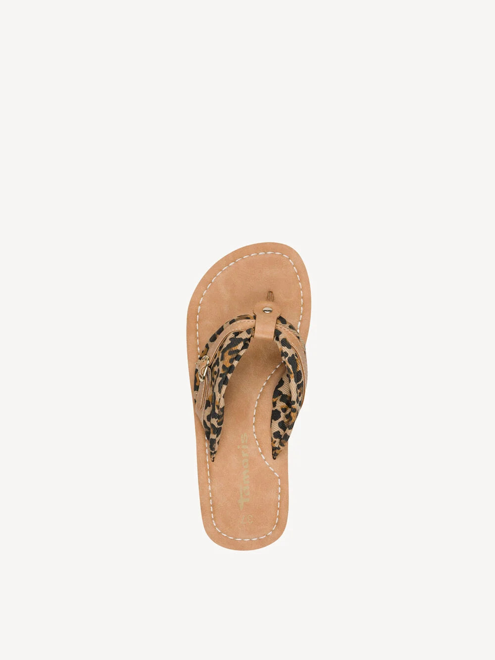 Tamaris Top post Sandals - Brown/Leopard