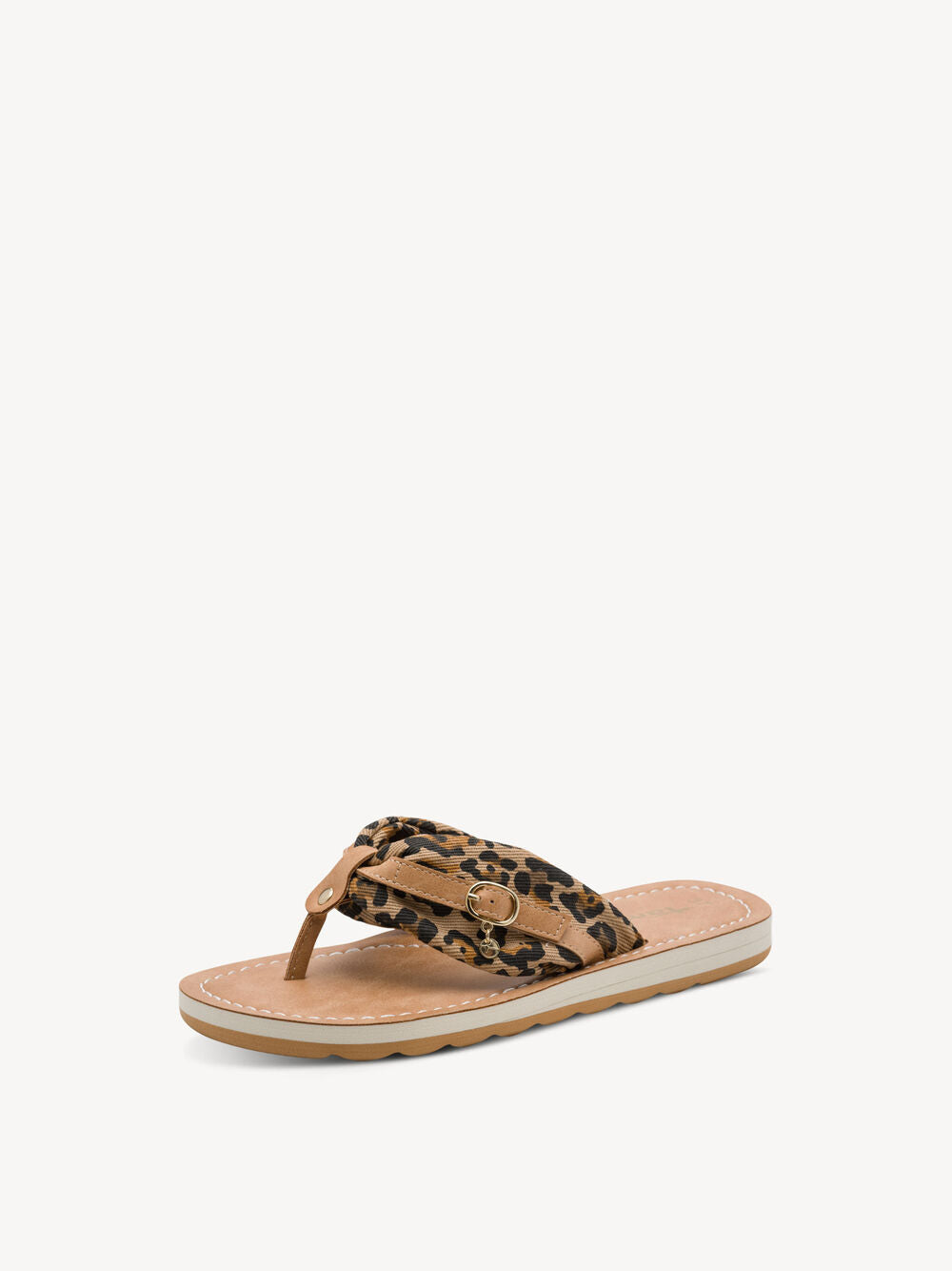 Tamaris Top post Sandals - Brown/Leopard