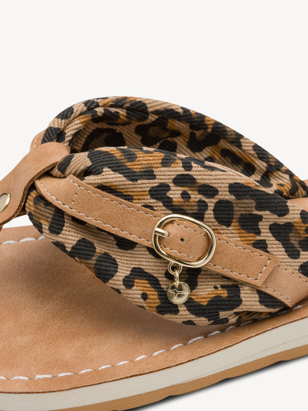 Tamaris Top post Sandals - Brown/Leopard