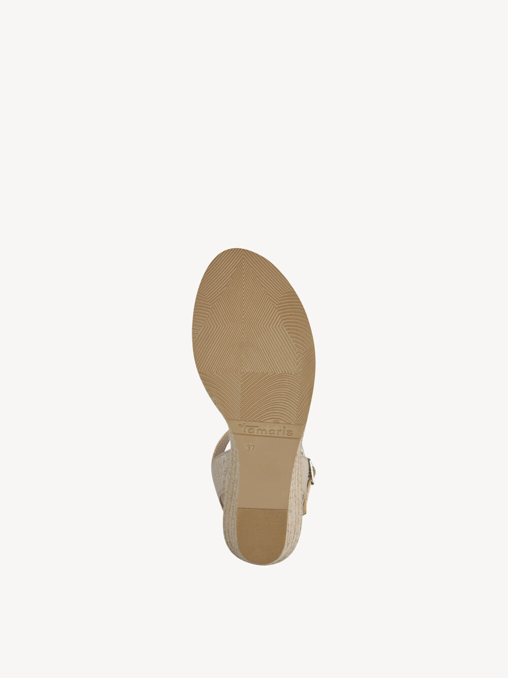 Tamaris Heeled Wedge Sandal- Gold