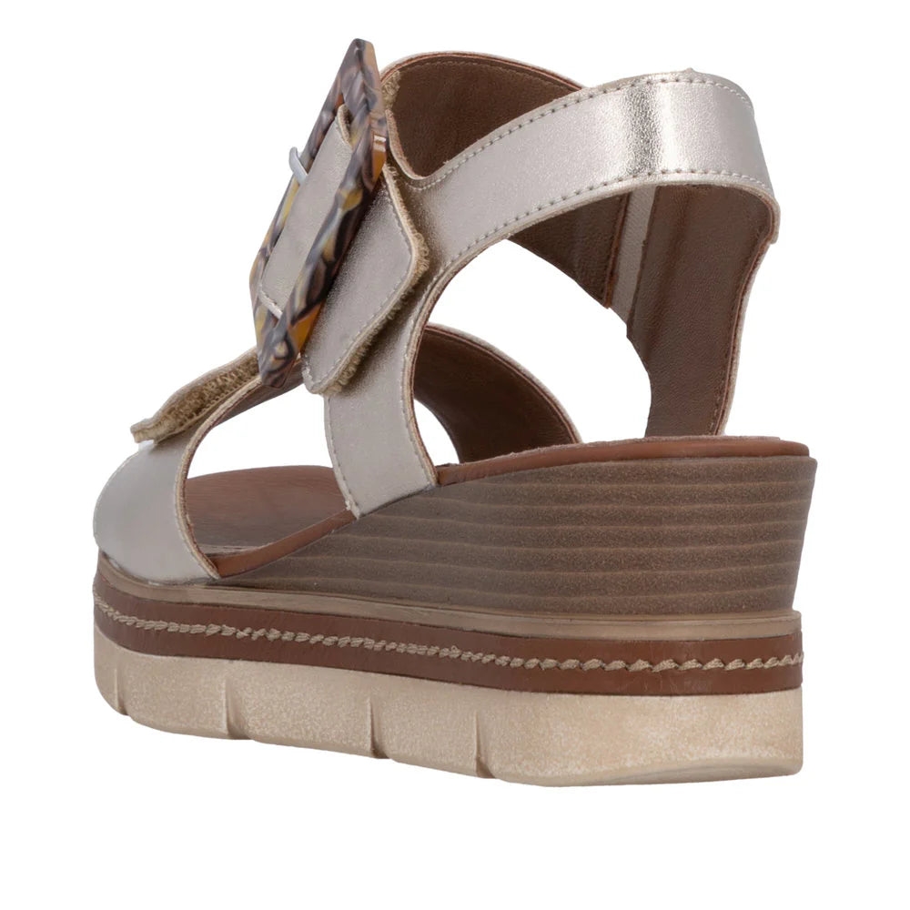Remonte D2L53-90 Light Bronze Metallic Sandal