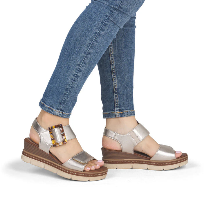 Remonte D2L53-90 Light Bronze Metallic Sandal