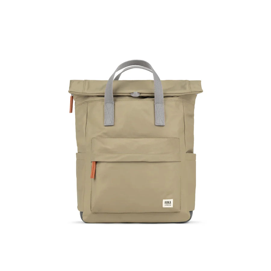 Roka London Canfield B Small Taupe Recycled Nylon