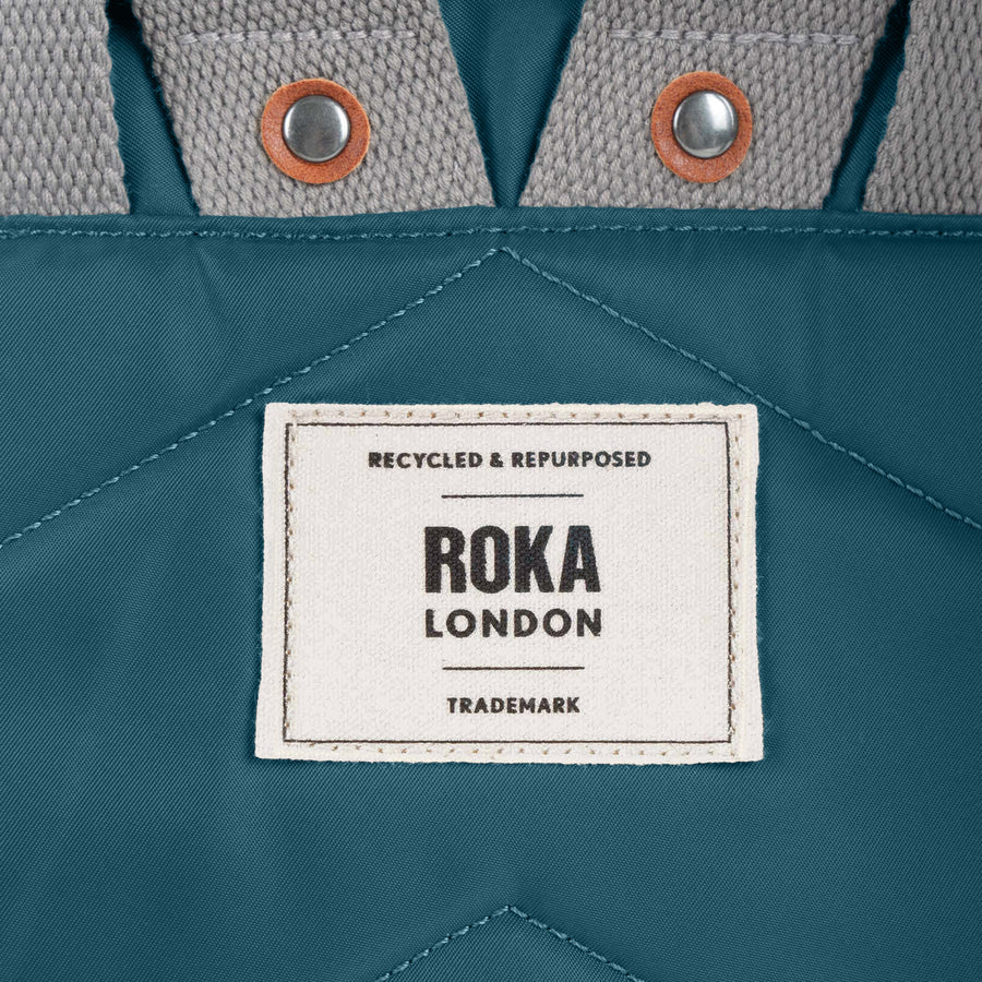 Roka London Canfield B Small Teal Recycled Nylon