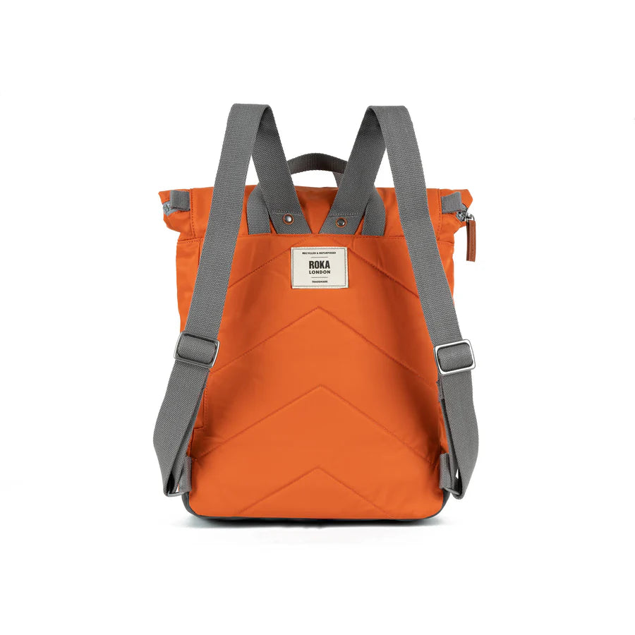 Roka London Canfield B Small Burnt Orange Recycled Nylon
