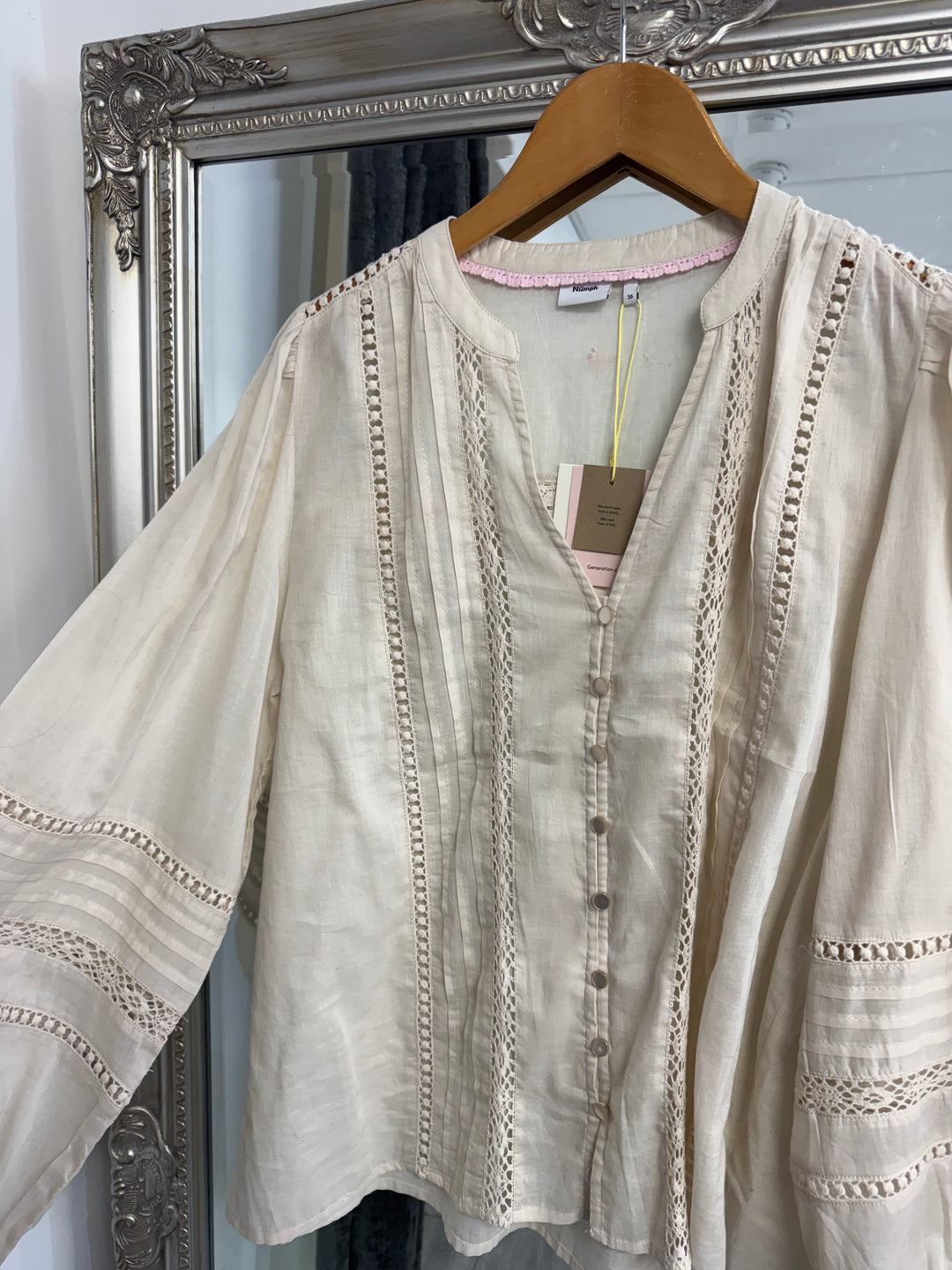 Numph NUSANNA Shirt - Whitecap Gray