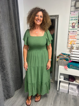 Italian green dress