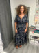 Italian floral maxi dress