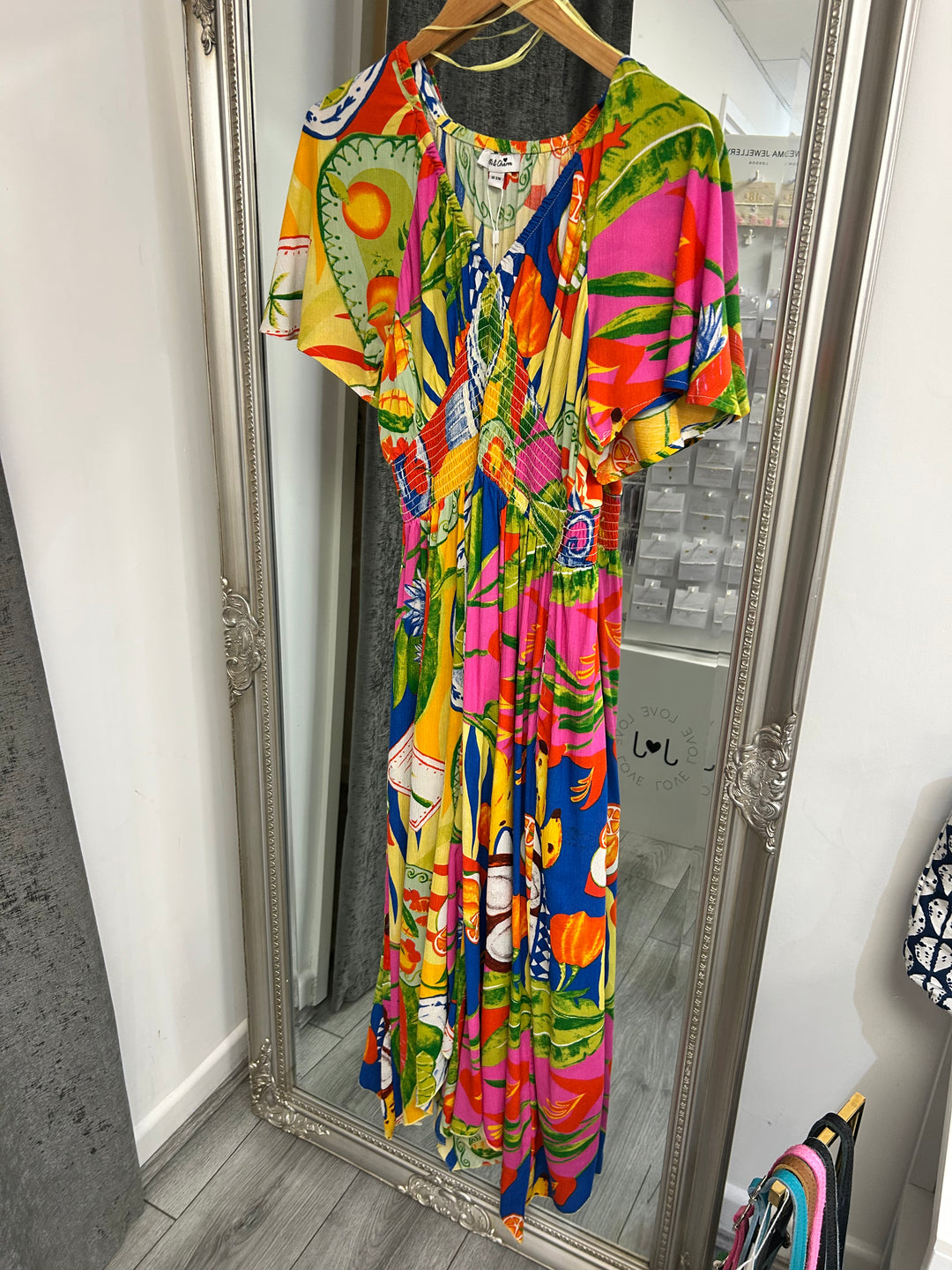 Bright Tropical Maxi Dress