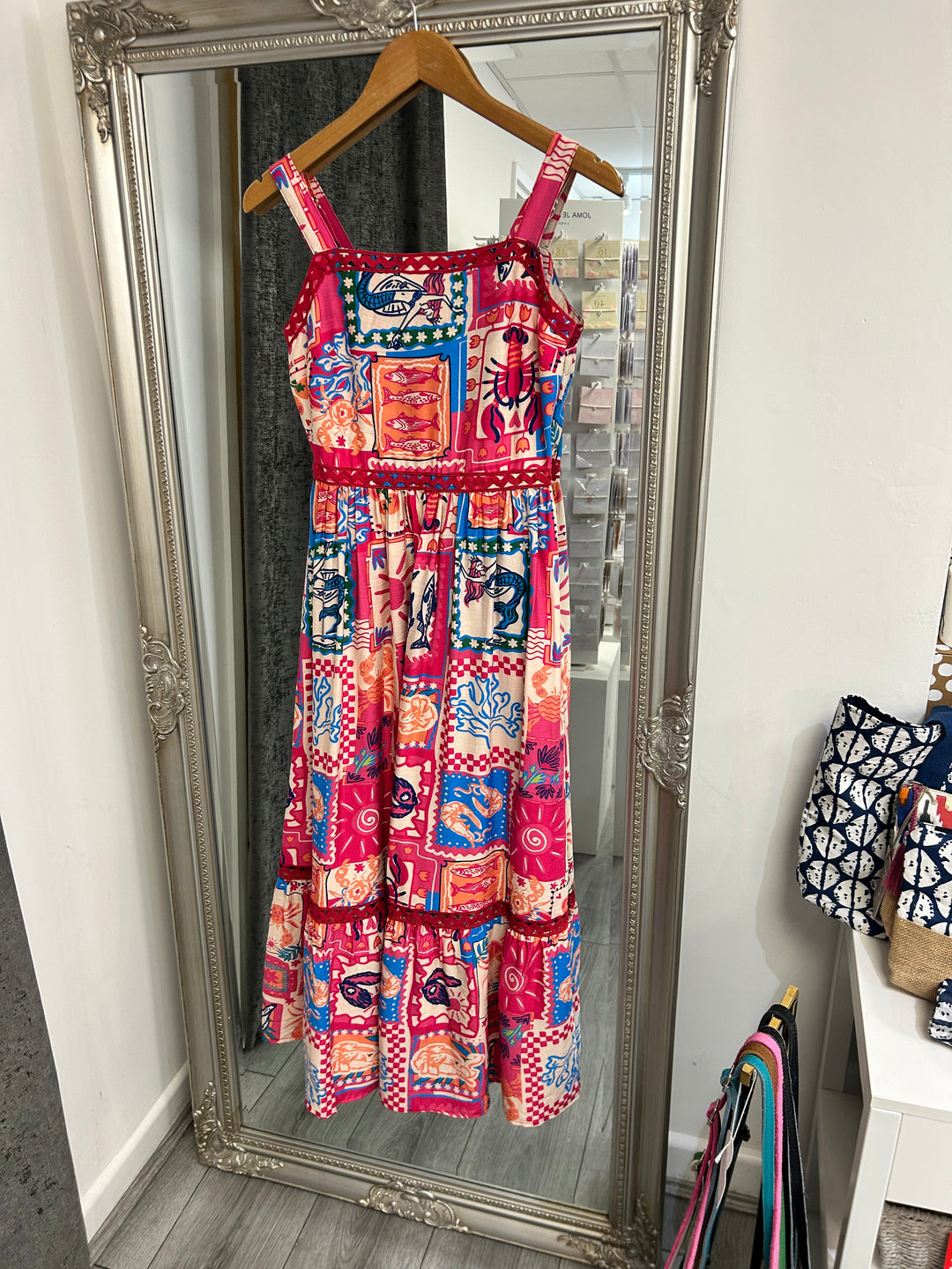 Pink Ocean Midi Sun Dress