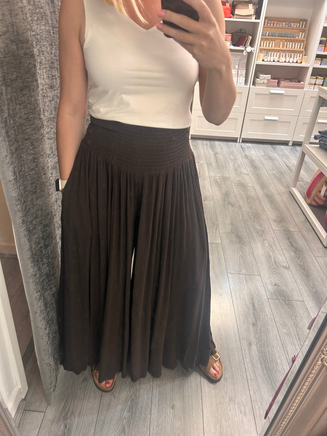 Stella Palazzo pants- Brown
