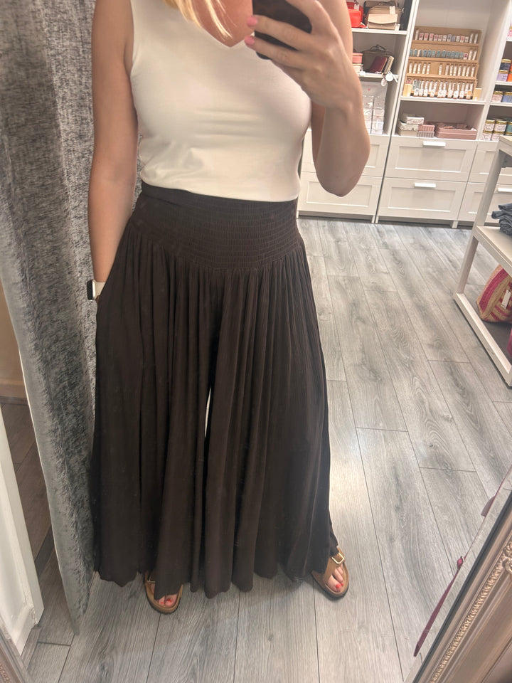 Stella Palazzo pants- Brown