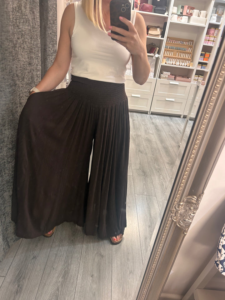 Stella Palazzo pants- Brown