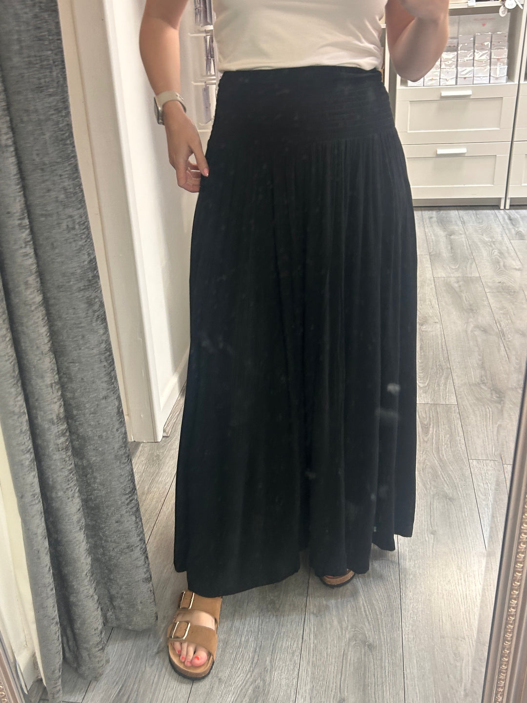 Stella Palazzo Pants - Black