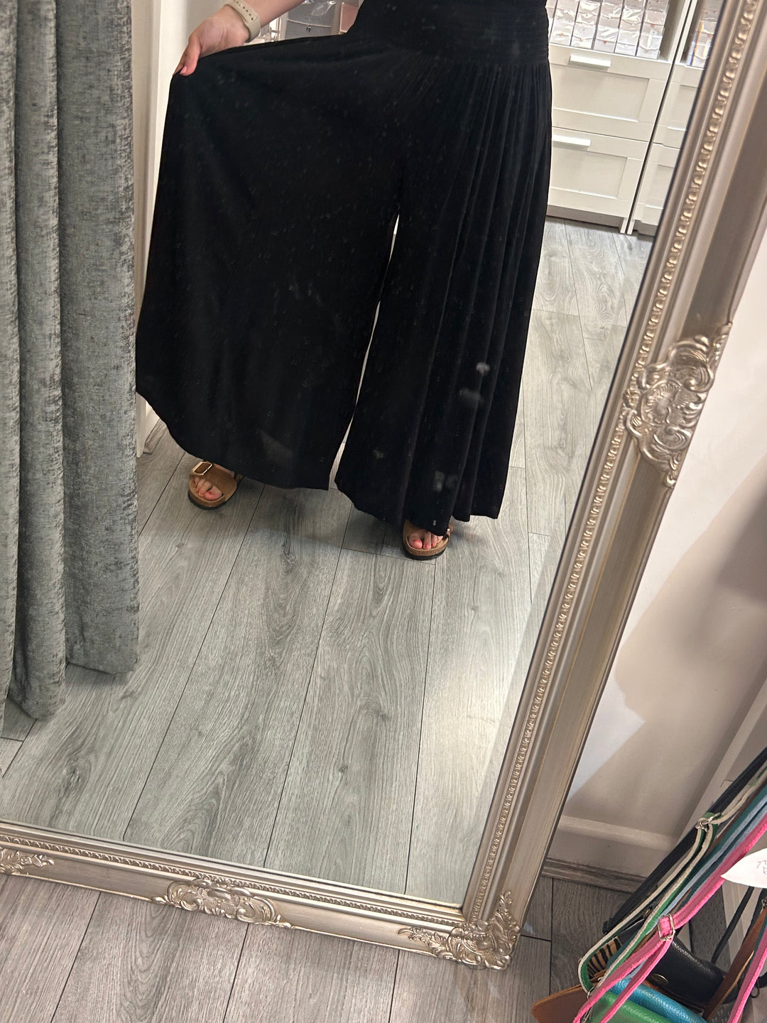 Stella Palazzo Pants - Black